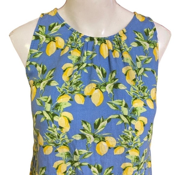 Loft Lemon Tiered Swing Dress Size - Picture 3 of 11